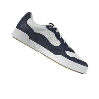 Adidas Womens Retrocross 25 Spikeless Waterproof Golf Shoes - White/Navy