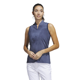 Adidas Womens Ultimate365 Tour Sleeveless Polo Shirt - Collegiate Navy