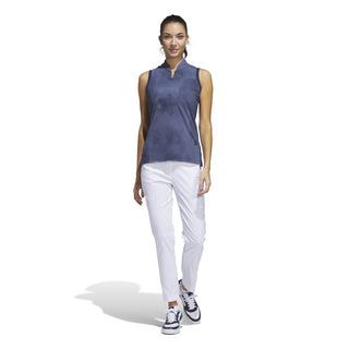 Adidas Womens Ultimate365 Tour Sleeveless Polo Shirt - Collegiate Navy
