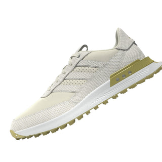 Adidas Womens S2G 25 Leather Spikeless Waterproof Golf Shoes - Off White
