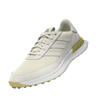 Adidas Womens S2G 25 Leather Spikeless Waterproof Golf Shoes - Off White