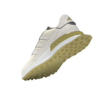 Adidas Womens S2G 25 Leather Spikeless Waterproof Golf Shoes - Off White