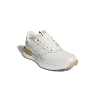 Adidas Womens S2G 25 Leather Spikeless Waterproof Golf Shoes - Off White