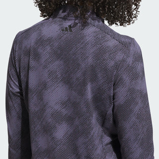 Adidas Womens Ultra Long Sleeve Quarter Zip Golf Top - Purple