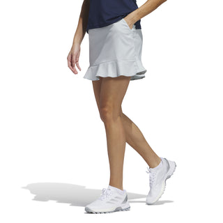 Adidas Womens Ultimate365 Frill Golf Skort- Wonder Silver