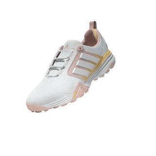 Adidas Womens Adipower 26 Waterproof Golf Shoes - White, Pink & Tangerine