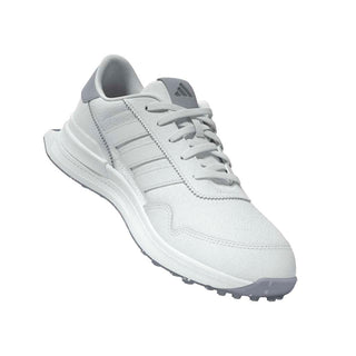 Adidas Womens S2G 26 Leather Spikeless Golf Shoes - White & Silver