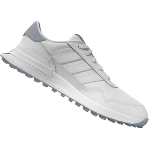 Adidas Womens S2G 26 Leather Spikeless Golf Shoes - White & Silver