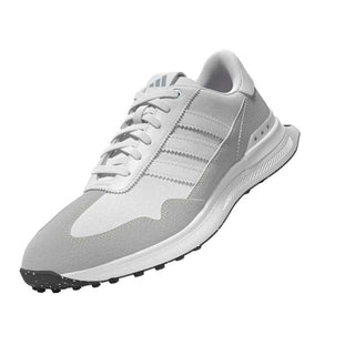 Womens Waterproof S2G 26 Textile Spikeless Golf Shoes - Dash Grey & White