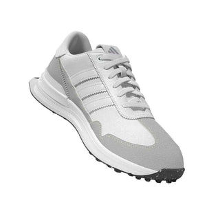 Womens Waterproof S2G 26 Textile Spikeless Golf Shoes - Dash Grey & White