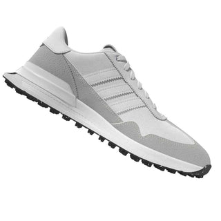 Womens Waterproof S2G 26 Textile Spikeless Golf Shoes - Dash Grey & White