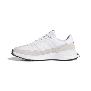 Womens Waterproof S2G 26 Textile Spikeless Golf Shoes - Dash Grey & White