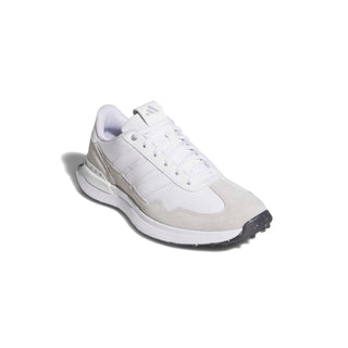 Womens Waterproof S2G 26 Textile Spikeless Golf Shoes - Dash Grey & White