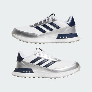 Adidas Womens S2G 25 Spikeless Waterproof Golf Shoes - White/Navy
