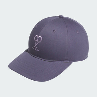 Adidas Womens Heart & Clubs Golf Cap - Purple