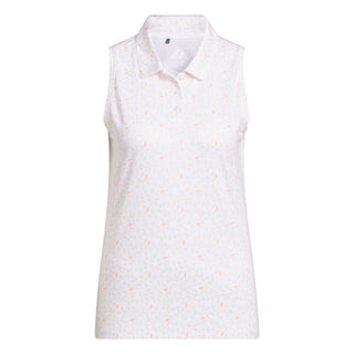 Womens Ultimate365 Otoman Sleeveless Polo Shirt - White