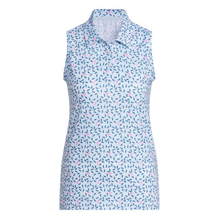 Womens Ultimate365 Otoman Sleeveless Polo Shirt - Crystal Sky