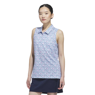 Womens Ultimate365 Otoman Sleeveless Polo Shirt - Crystal Sky