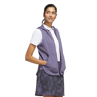 Adidas Women's Ultimate365 Full-Zip Sleeveless Golf Hoodie - Purple