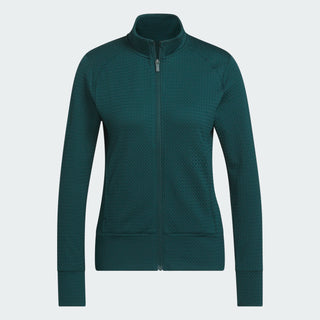 Adidas Womens Ultimate365 Textured Golf Jacket - Emerald