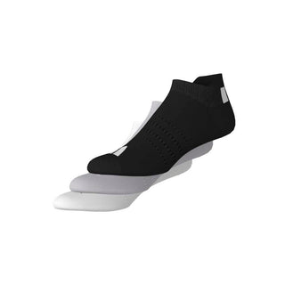 Adidas Performance Ankle Socks (3 Pack) - White, Black & Grey
