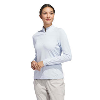 Ultimate365 Solid Quarter Zip Mock Neck - Crystal Sky