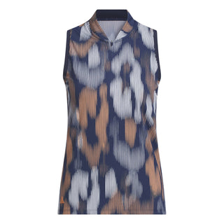 Ultimate365 Tour Printed Sleeveless Polo - Collegiate Navy