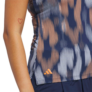Ultimate365 Tour Printed Sleeveless Polo - Collegiate Navy