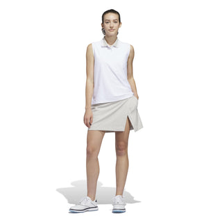 Beyond The Course Twistknit Sleeveless Polo - White