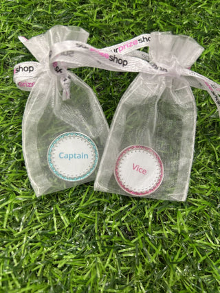 Personalised Ball Marker - Aqua Glitter TEST