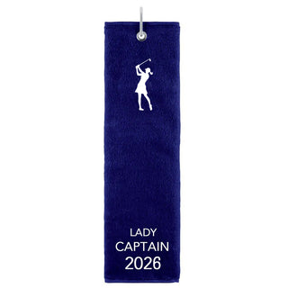 Lady Captain 2026 Tri-Fold Towel - Navy