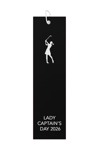 Lady Captain's Day 2026 Tri-Fold Towel - Black