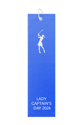 Lady Captain's Day 2026 Tri-Fold Towel - Royal Blue
