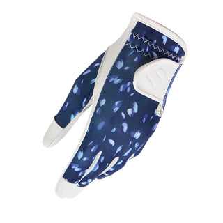 Cabretta Leather Lycra Comfort Stretch Left Hand Ladies Golf Glove - Blue Skyfall