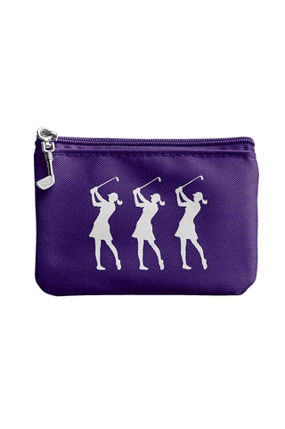 Coin & Card Golf Purse - Purple