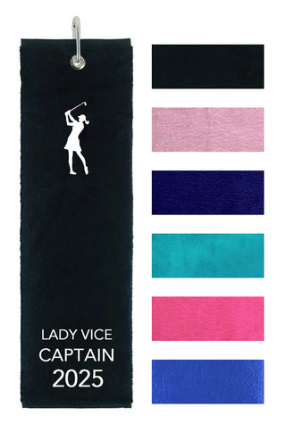 Lady Vice Captain 2025 Own Use Tri Fold Golf Towel