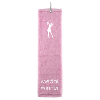 Medal Winner Tri Fold Golf Towel Prize