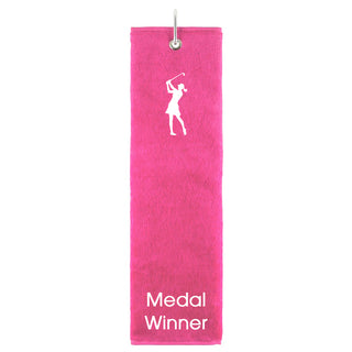 Medal Winner Tri Fold Golf Towel Prize