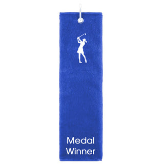 Medal Winner Tri Fold Golf Towel Prize
