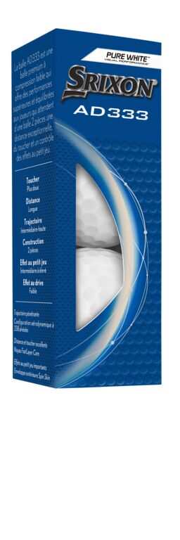 Srixon AD333 Premium Golf Balls - Pure White (12 Pack)