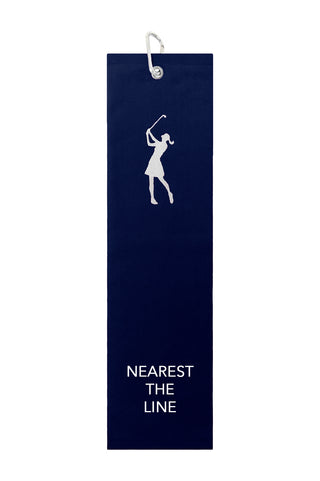 Nearest The Line Tri Fold Golf Towel Prize