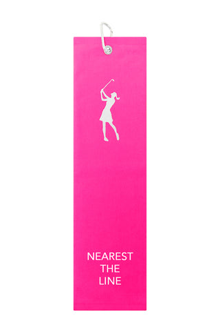 Nearest The Line Tri Fold Golf Towel Prize