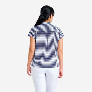 Nivo Ladies Veronica Cap Sleeve Polo - Navy