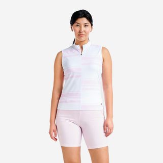 Nivo Ladies Victoria Sleeveless Polo - Pink Sugar