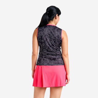 Nivo Ladies Vivian Sleeveless Polo - Black