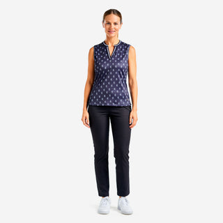 Nivo Ladies Vivian Sleeveless Polo - Navy