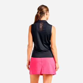 Nivo Ladies Fay Sleeveless Polo - Black