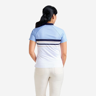 Nivo Ladies Finley Cap Sleeve Polo - Gentle Blue