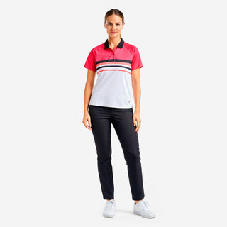 Nivo Ladies Finley Cap Sleeve Polo - Cherry
