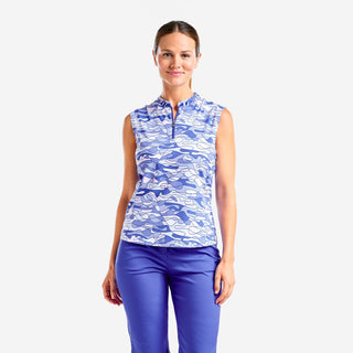 Nivo Ladies Linnea Sleeveless Polo - Cobalt